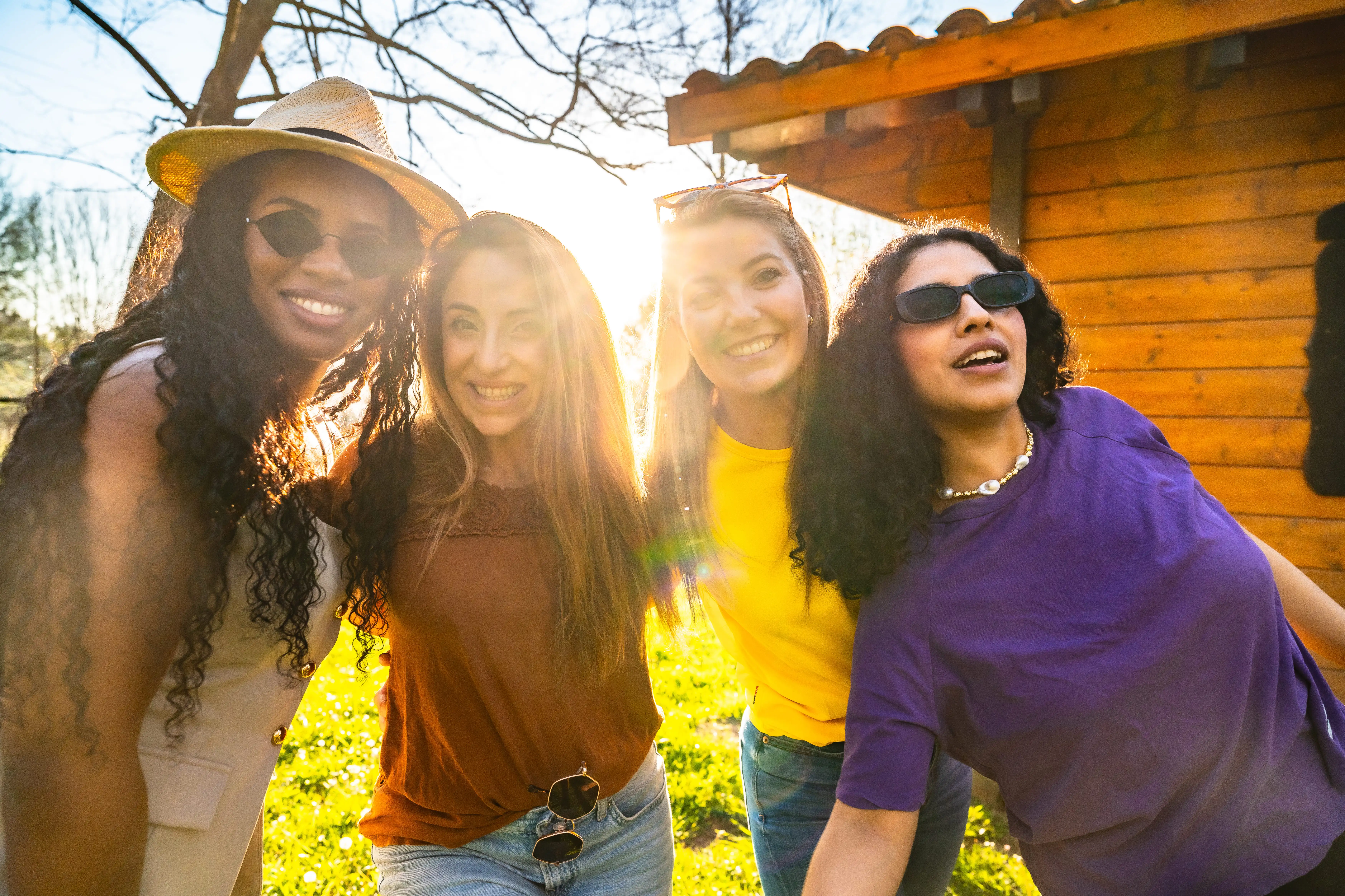 Women sharing their stories together
